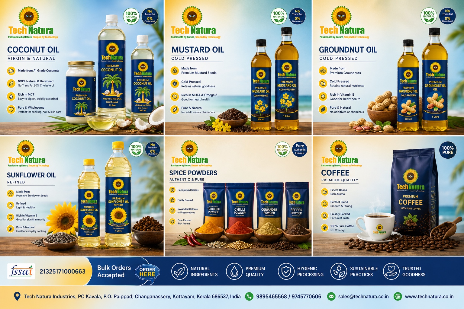 Mustard and oils range